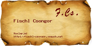 Fischl Csongor névjegykártya